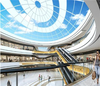 长春车城万达采光顶-北京幕墙设计